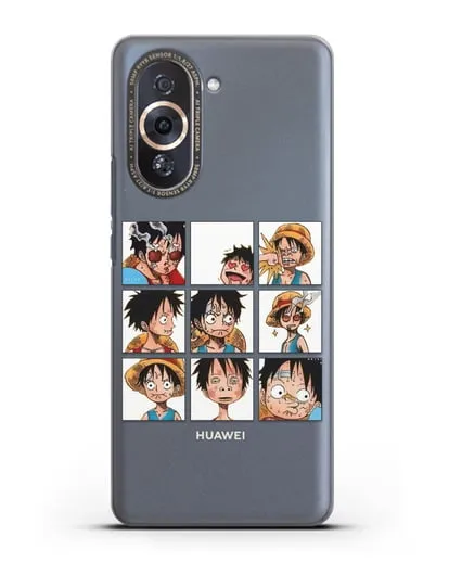 Чехол аниме Ванпис (One Piece) Луффи силиконовый для Huawei Nova 10