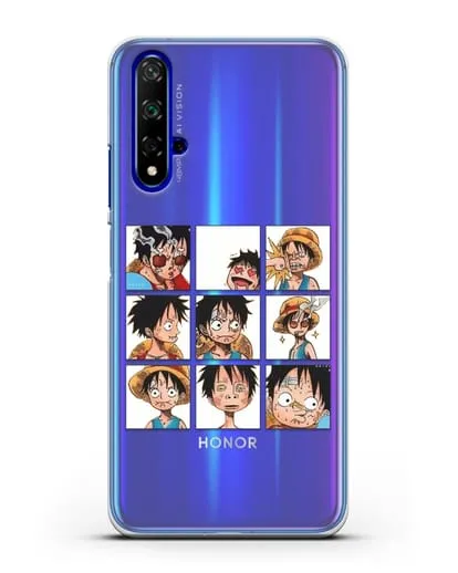 Чехол аниме Ванпис (One Piece) Луффи силиконовый для Huawei Nova 5T