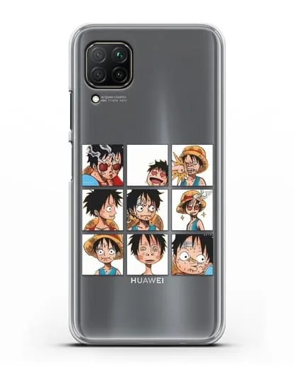 Чехол аниме Ванпис (One Piece) Луффи силиконовый для Huawei P40 lite