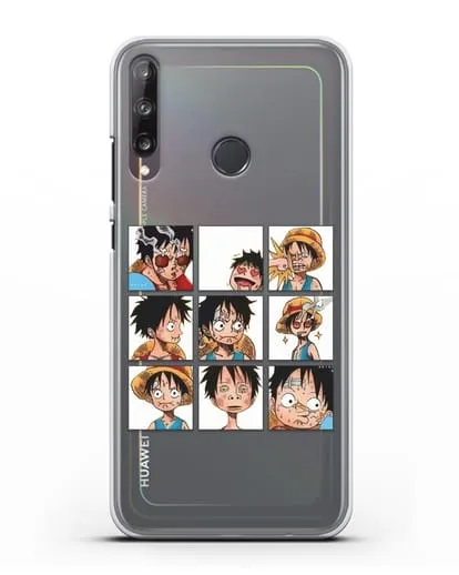Чехол аниме Ванпис (One Piece) Луффи силиконовый для Huawei P40 lite E