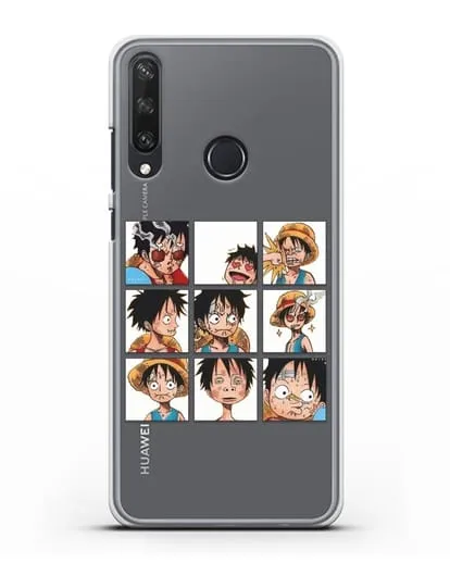 Чехол аниме Ванпис (One Piece) Луффи силиконовый для Huawei Y6P