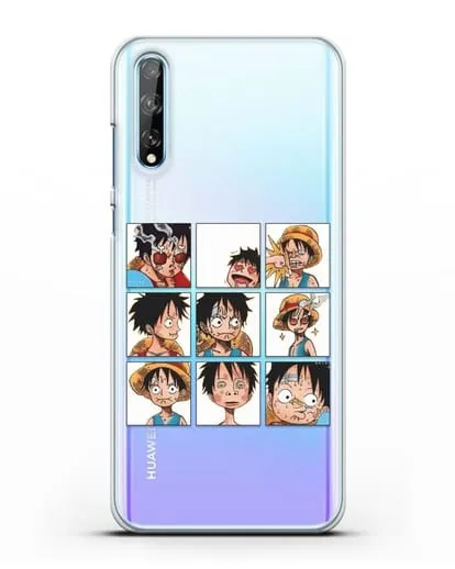 Чехол аниме Ванпис (One Piece) Луффи силиконовый для Huawei Y8P