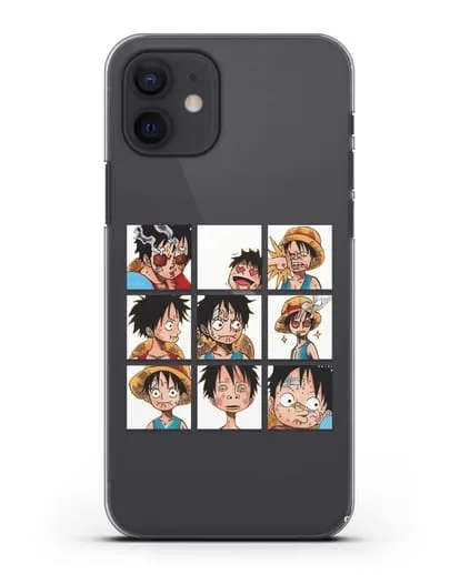 Чехол аниме Ванпис (One Piece) Луффи силиконовый для iPhone 12