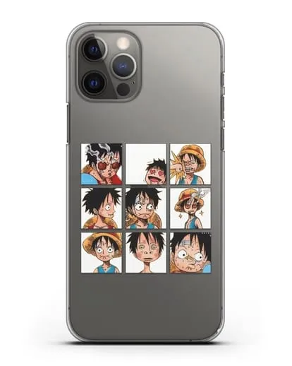 Чехол аниме Ванпис (One Piece) Луффи силиконовый для iPhone 12 Pro
