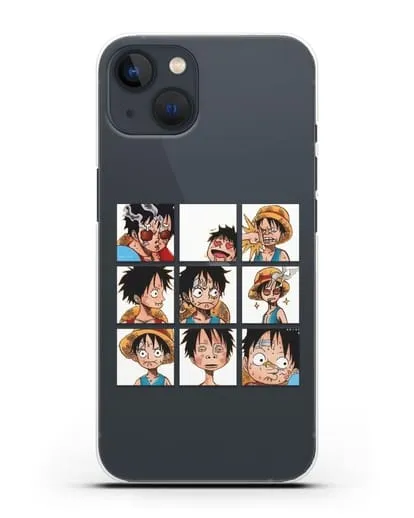 Чехол аниме Ванпис (One Piece) Луффи силиконовый для iPhone 13
