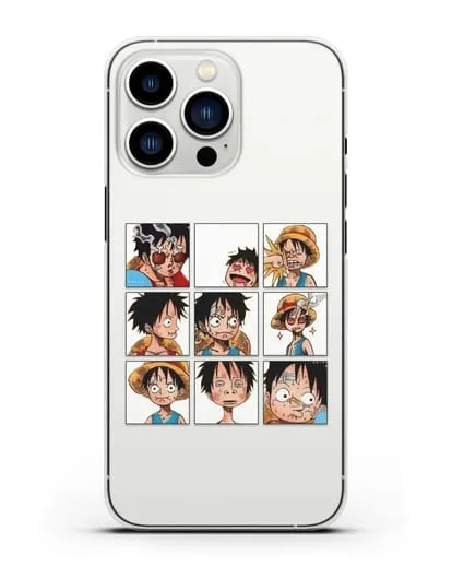 Чехол аниме Ванпис (One Piece) Луффи силиконовый для iPhone 13 Pro