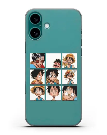 Чехол аниме Ванпис (One Piece) Луффи силиконовый для iPhone 16 Plus