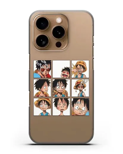 Чехол аниме Ванпис (One Piece) Луффи силиконовый для iPhone 16 Pro