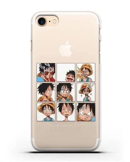 Чехол аниме Ванпис (One Piece) Луффи силиконовый для iPhone 7