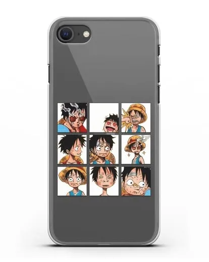 Чехол аниме Ванпис (One Piece) Луффи силиконовый для iPhone SE 2020