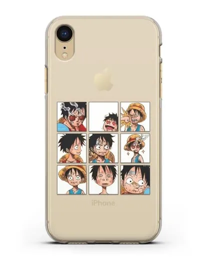 Чехол аниме Ванпис (One Piece) Луффи силиконовый для iPhone XR