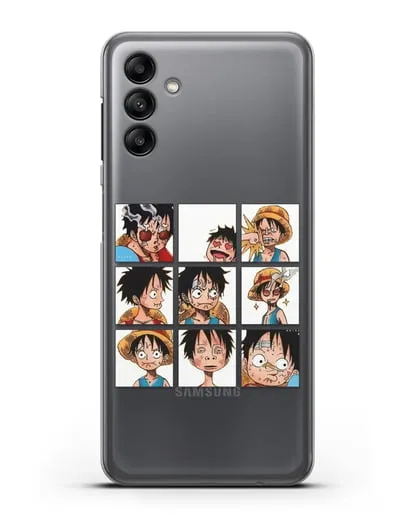 Чехол аниме Ванпис (One Piece) Луффи силиконовый для Samsung Galaxy A04s [SM-A047]