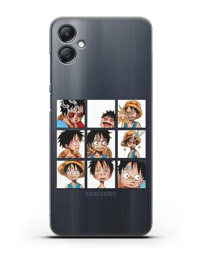 Чехол аниме Ванпис (One Piece) Луффи силиконовый для Samsung Galaxy A05 [SM-A055]