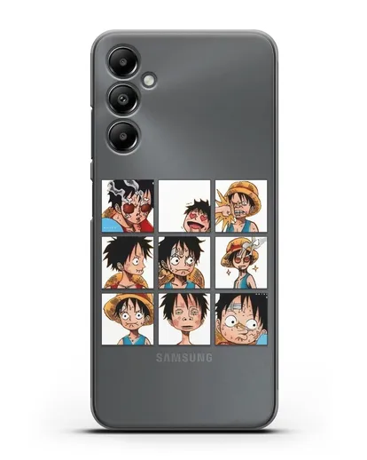 Чехол аниме Ванпис (One Piece) Луффи силиконовый для Samsung Galaxy A05s [SM-A057]