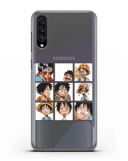 Чехол аниме Ванпис (One Piece) Луффи силиконовый для Samsung Galaxy A30s [SM-A307FN]