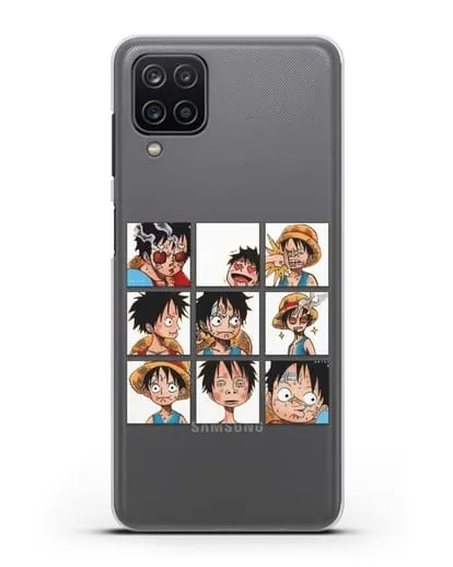 Чехол аниме Ванпис (One Piece) Луффи силиконовый для Samsung Galaxy A12s [SM-A127F]