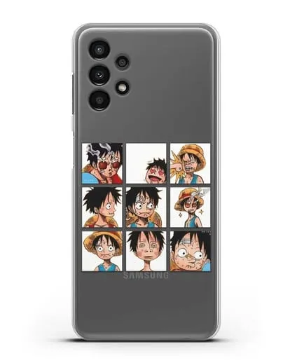 Чехол аниме Ванпис (One Piece) Луффи силиконовый для Samsung Galaxy A13 4G [SM-A135F]