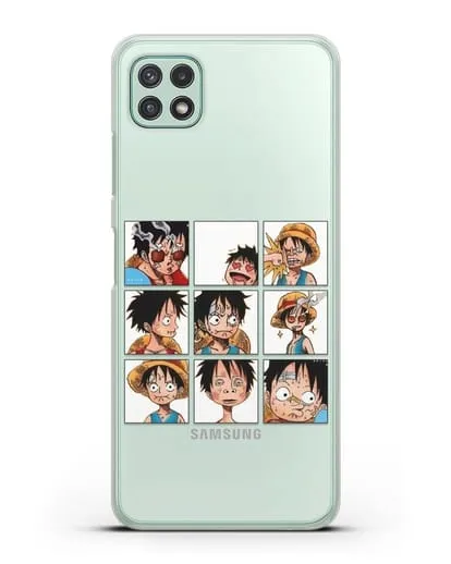 Чехол аниме Ванпис (One Piece) Луффи силиконовый для Samsung Galaxy A22 [SM-A225F]