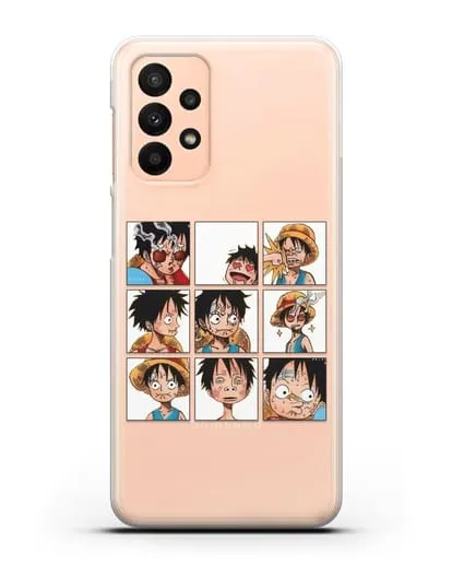 Чехол аниме Ванпис (One Piece) Луффи силиконовый для Samsung Galaxy A23 [SM-A235F]