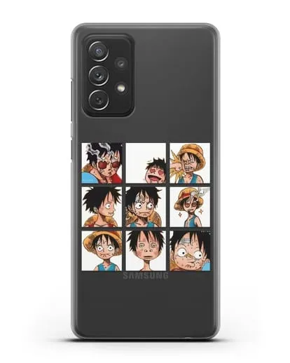 Чехол аниме Ванпис (One Piece) Луффи силиконовый для Samsung Galaxy A72 [SM-A725F]