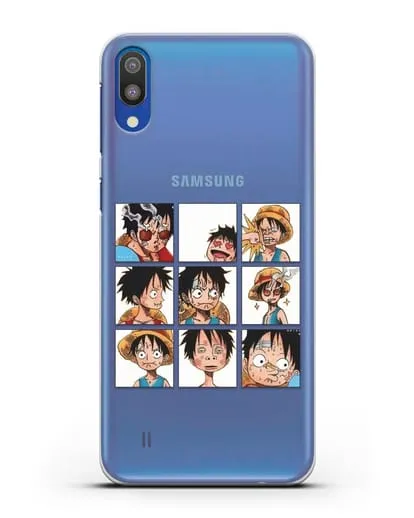 Чехол аниме Ванпис (One Piece) Луффи силиконовый для Samsung Galaxy M10 [SM-M105F]