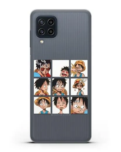 Чехол аниме Ванпис (One Piece) Луффи силиконовый для Samsung Galaxy M22 [M225F]