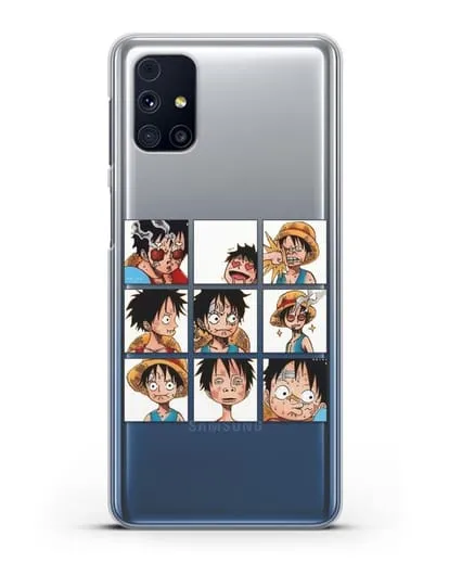 Чехол аниме Ванпис (One Piece) Луффи силиконовый для Samsung Galaxy M31s [SM-M317F]