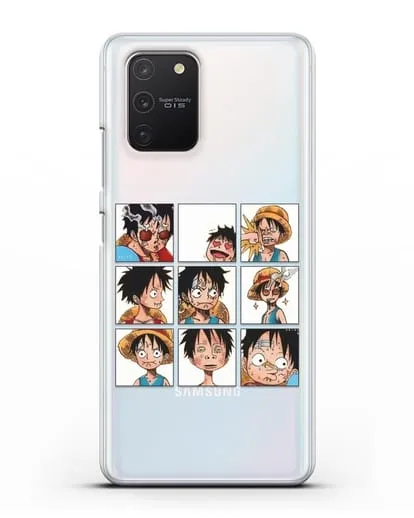 Чехол аниме Ванпис (One Piece) Луффи силиконовый для Samsung Galaxy S10 lite [SM-G770F]