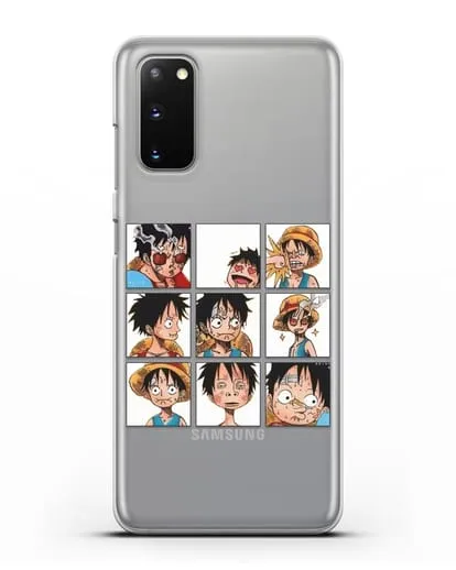 Чехол аниме Ванпис (One Piece) Луффи силиконовый для Samsung Galaxy S20 [SM-G980F]