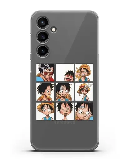 Чехол аниме Ванпис (One Piece) Луффи силиконовый для Samsung Galaxy S23 FE