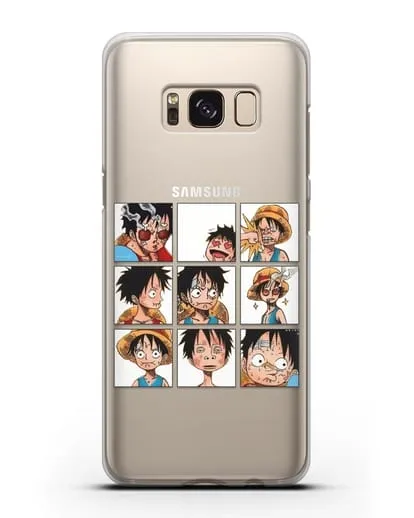 Чехол аниме Ванпис (One Piece) Луффи силиконовый для Samsung Galaxy S8 [SM-950F]