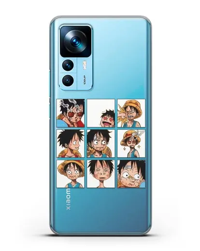 Чехол аниме Ванпис (One Piece) Луффи силиконовый для Xiaomi 12T Pro