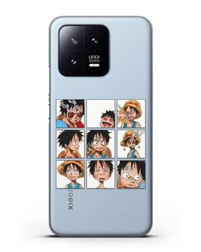 Чехол аниме Ванпис (One Piece) Луффи силиконовый для Xiaomi 13