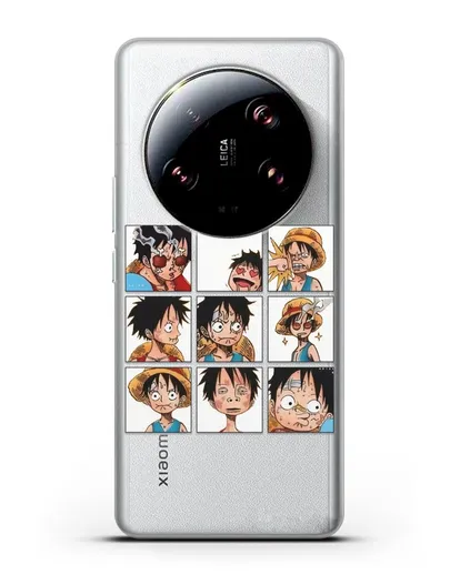 Чехол аниме Ванпис (One Piece) Луффи силиконовый для Xiaomi 13 Ultra