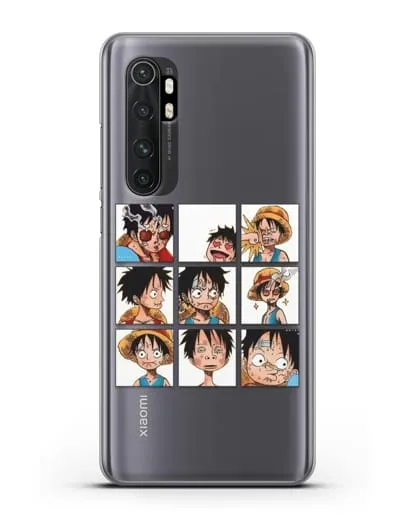 Чехол аниме Ванпис (One Piece) Луффи силиконовый для Xiaomi Mi 10 Lite