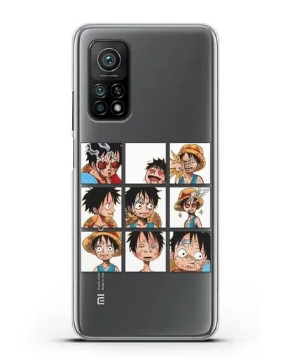 Чехол аниме Ванпис (One Piece) Луффи силиконовый для Xiaomi Mi 10T