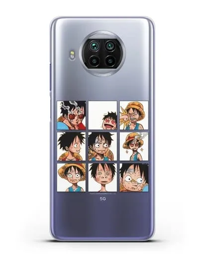 Чехол аниме Ванпис (One Piece) Луффи силиконовый для Xiaomi Mi 10T Lite