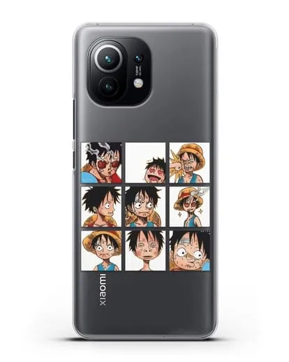 Чехол аниме Ванпис (One Piece) Луффи силиконовый для Xiaomi Mi 11