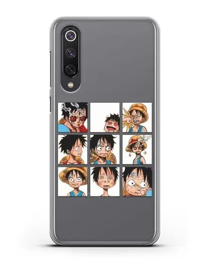 Чехол аниме Ванпис (One Piece) Луффи силиконовый для Xiaomi Mi 9 SE