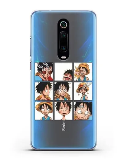 Чехол аниме Ванпис (One Piece) Луффи силиконовый для Xiaomi Mi 9T
