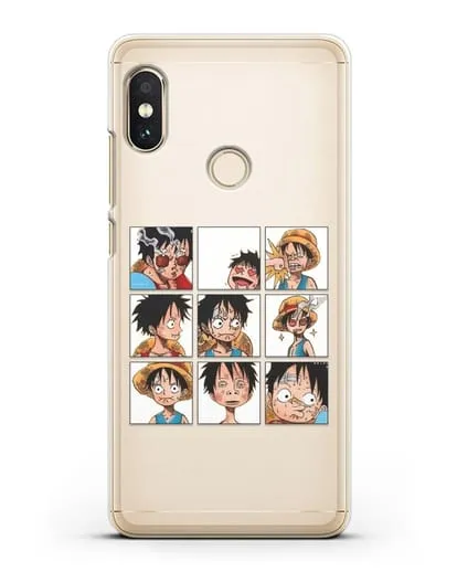 Чехол аниме Ванпис (One Piece) Луффи силиконовый для Xiaomi Mi A2 Lite