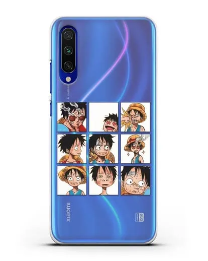 Чехол аниме Ванпис (One Piece) Луффи силиконовый для Xiaomi Mi A3