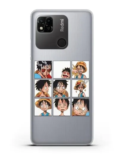 Чехол аниме Ванпис (One Piece) Луффи силиконовый для Xiaomi Redmi 10A