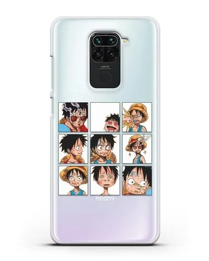 Чехол аниме Ванпис (One Piece) Луффи силиконовый для Xiaomi Redmi 10X