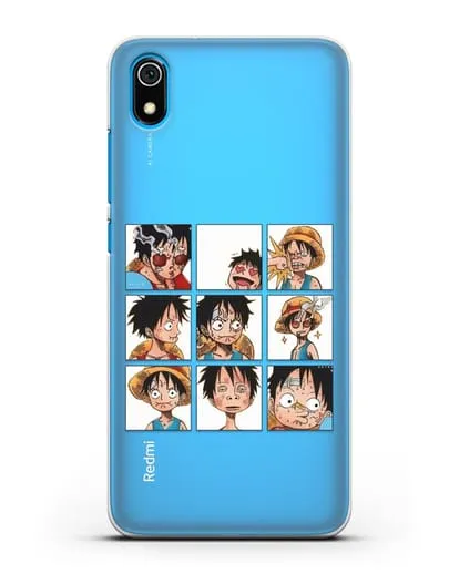 Чехол аниме Ванпис (One Piece) Луффи силиконовый для Xiaomi Redmi 7A