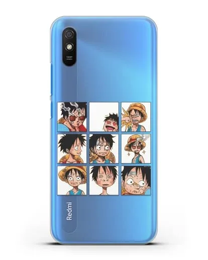 Чехол аниме Ванпис (One Piece) Луффи силиконовый для Xiaomi Redmi 9A