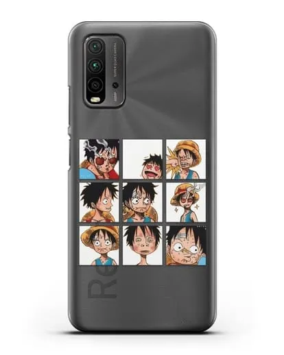 Чехол аниме Ванпис (One Piece) Луффи силиконовый для Xiaomi Redmi 9T