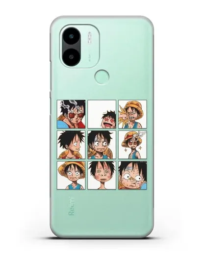 Чехол аниме Ванпис (One Piece) Луффи силиконовый для Xiaomi Redmi A2 Plus