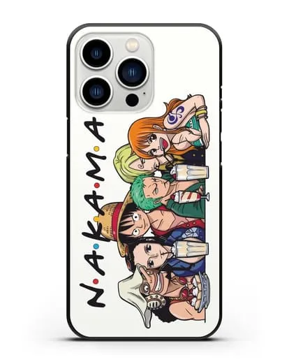 Чехол аниме Ванпис (One Piece) Накама друзья силиконовый для iPhone 13 Pro
