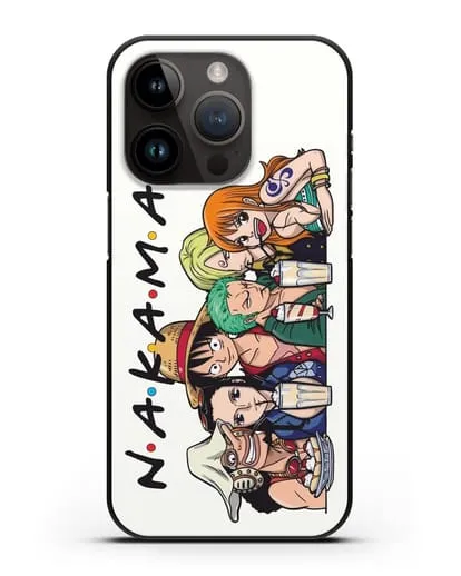 Чехол аниме Ванпис (One Piece) Накама друзья силиконовый для iPhone 14 Pro